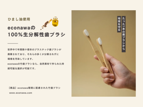 生分解性歯ブラシ-econawa